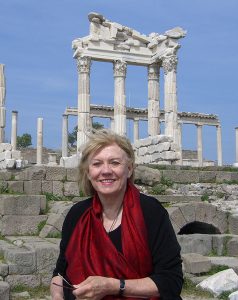 Patricia Sargent at the Ruins at Pergamum, Anatolia