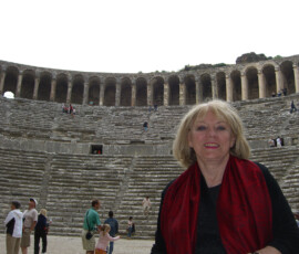 In the Seating and Stage of a Caravanserai, Turkey