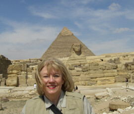 View of Pyramid and Sphinx